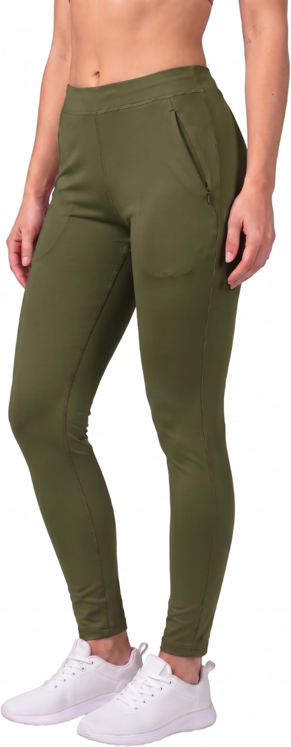 Stretchable Yoga Pants for Women & Gym Pants for Women Workout with Mesh Insert & Side Pockets