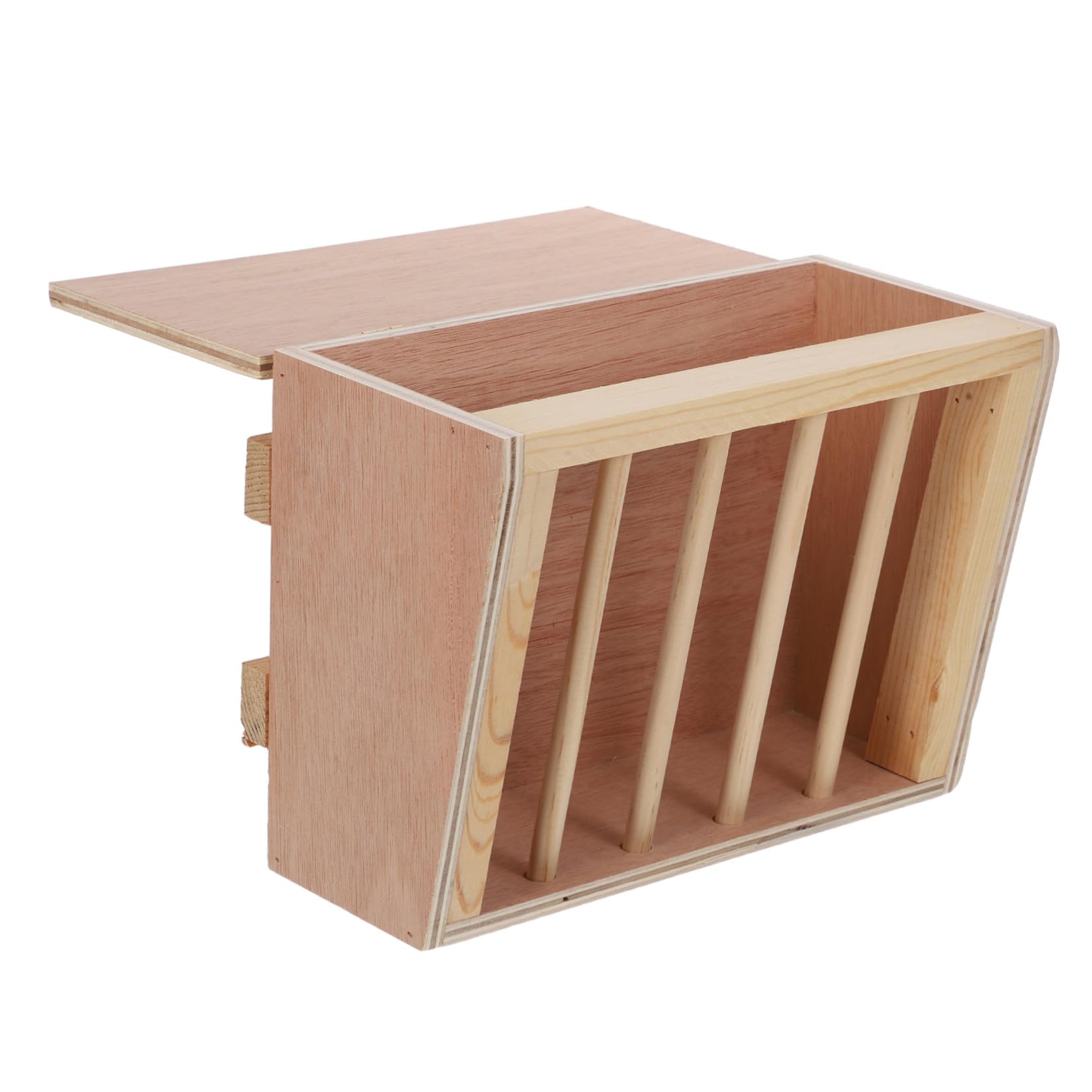 ORFOFE Râtelier à Foin Bois pour Lapins et Cobayes Distributeur Mural de Foin pour Cages de Petits Animaux Mangeoire Anti-gaspillage