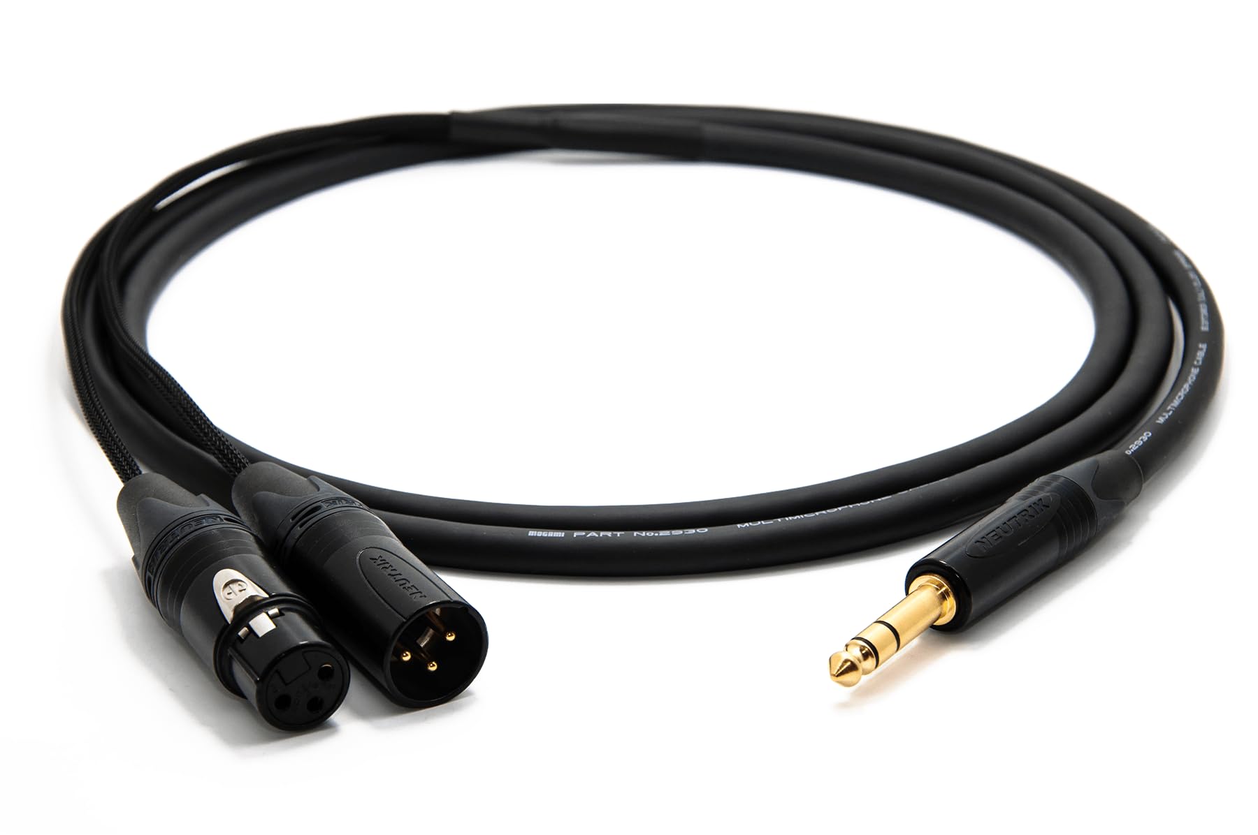 enoaudio Mogami 2930 Insert Cable | Neutrik 6,3mm TRS – XLR (IN,OUT) | HiFi - 1,0 m