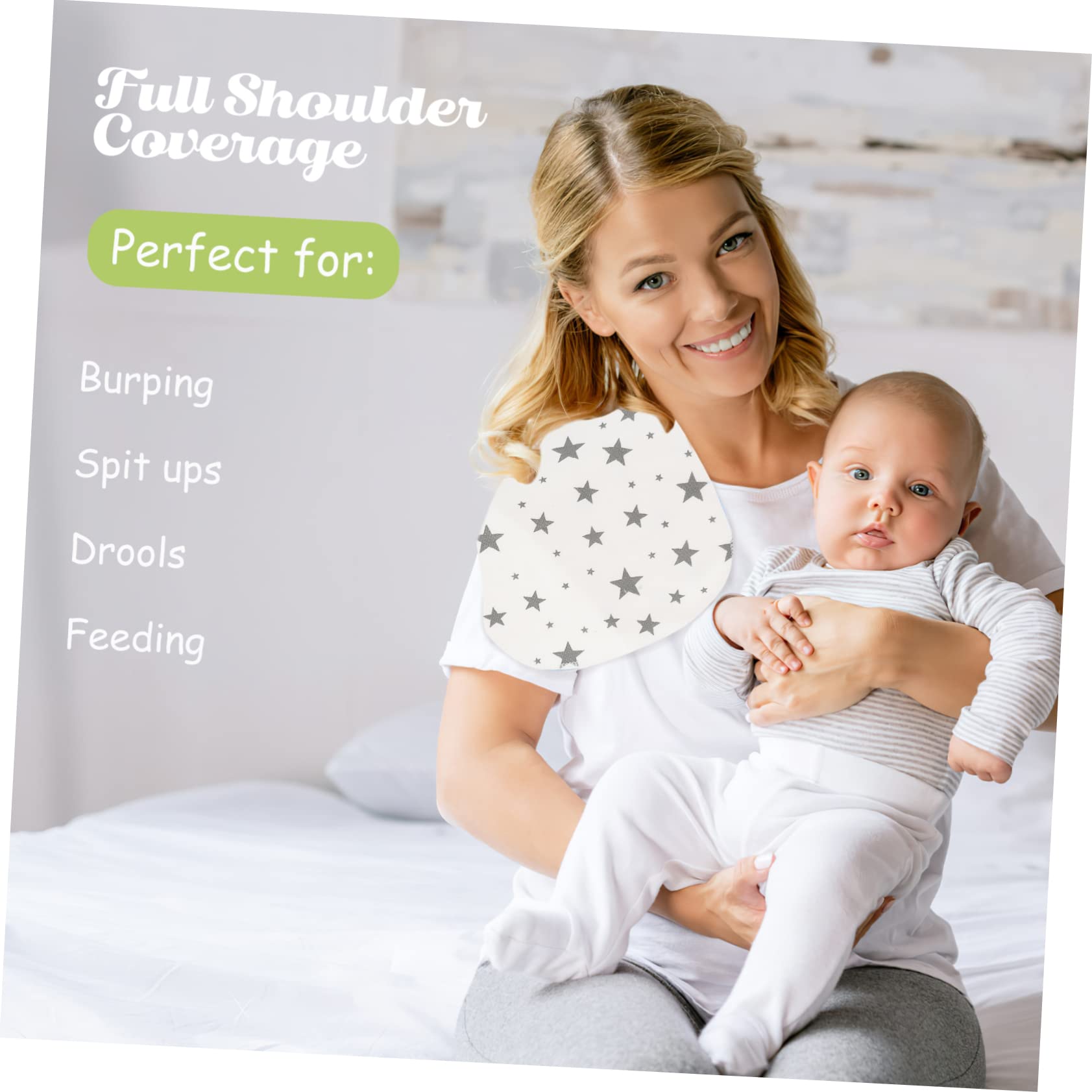 15pièces Bavoirs Coton Imprimés Pour Linges à Éructer Doux Et Absorbants Nés Lot Pratique Et Confortable