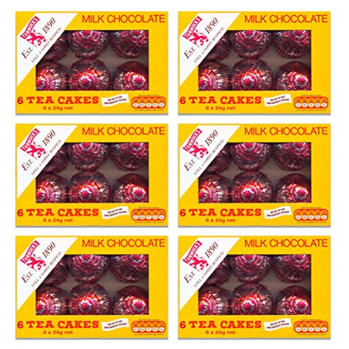 Tunnock's Milk Chocolate Tea Cakes 6x 24g Cover
