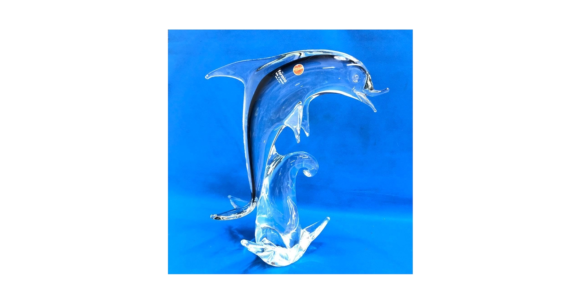 formia イルカ ガラス 置物 クリスタル イタリア製 MURANO Amazon.co.jp: formia イルカ ガラス 置物 クリスタル