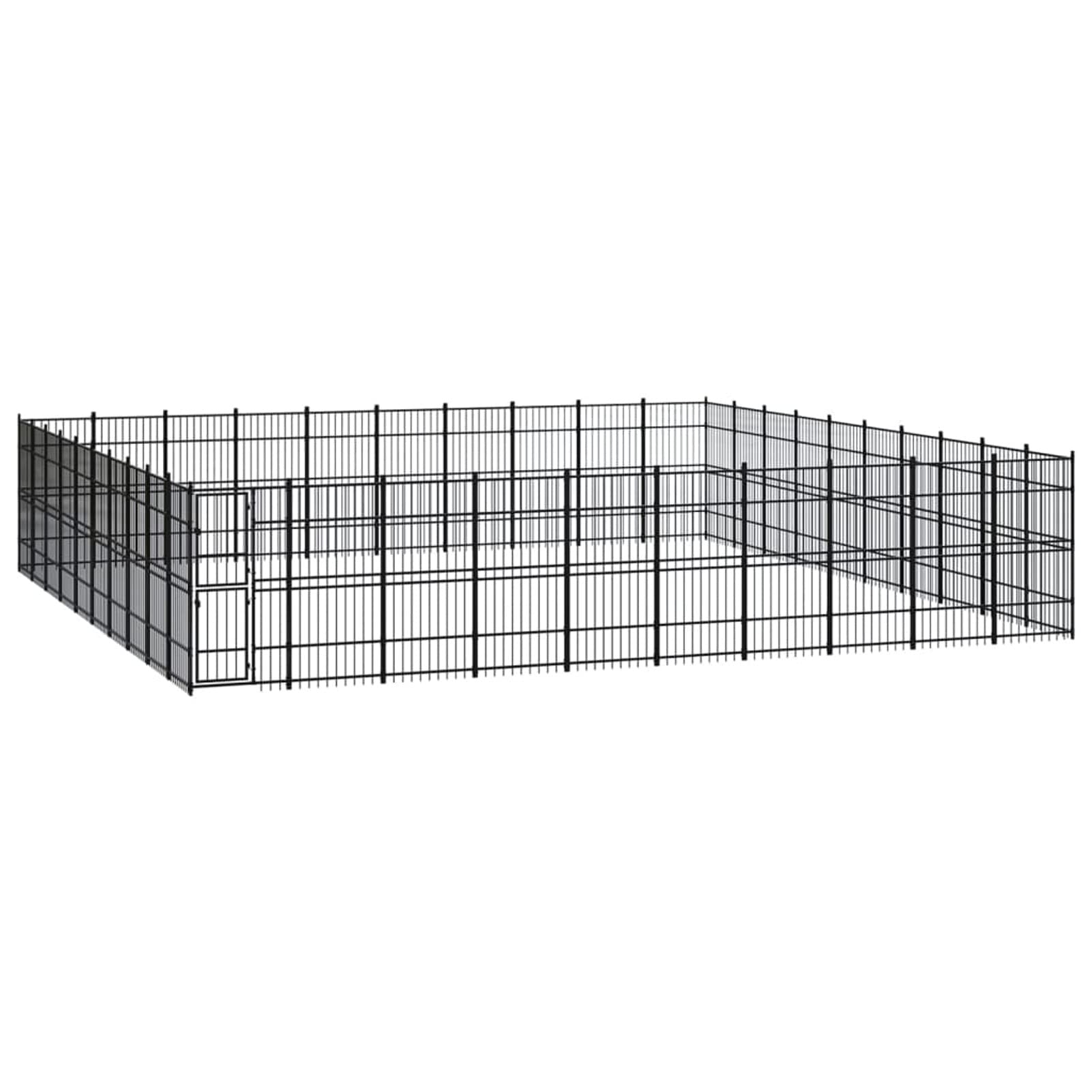 ZEYUAN Outdoor Dog Kennel Steel 92.16 m²,Foldable Dog House,Puppy Crate,Plastic Dog Crate,Small Dog Cages