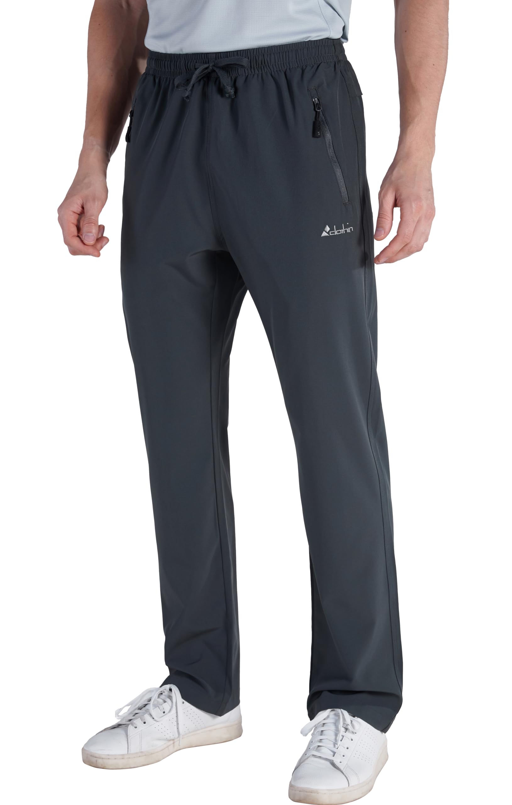 clothin Men's Lightweight Quick Dry Stretch Pants for Workout and Travel