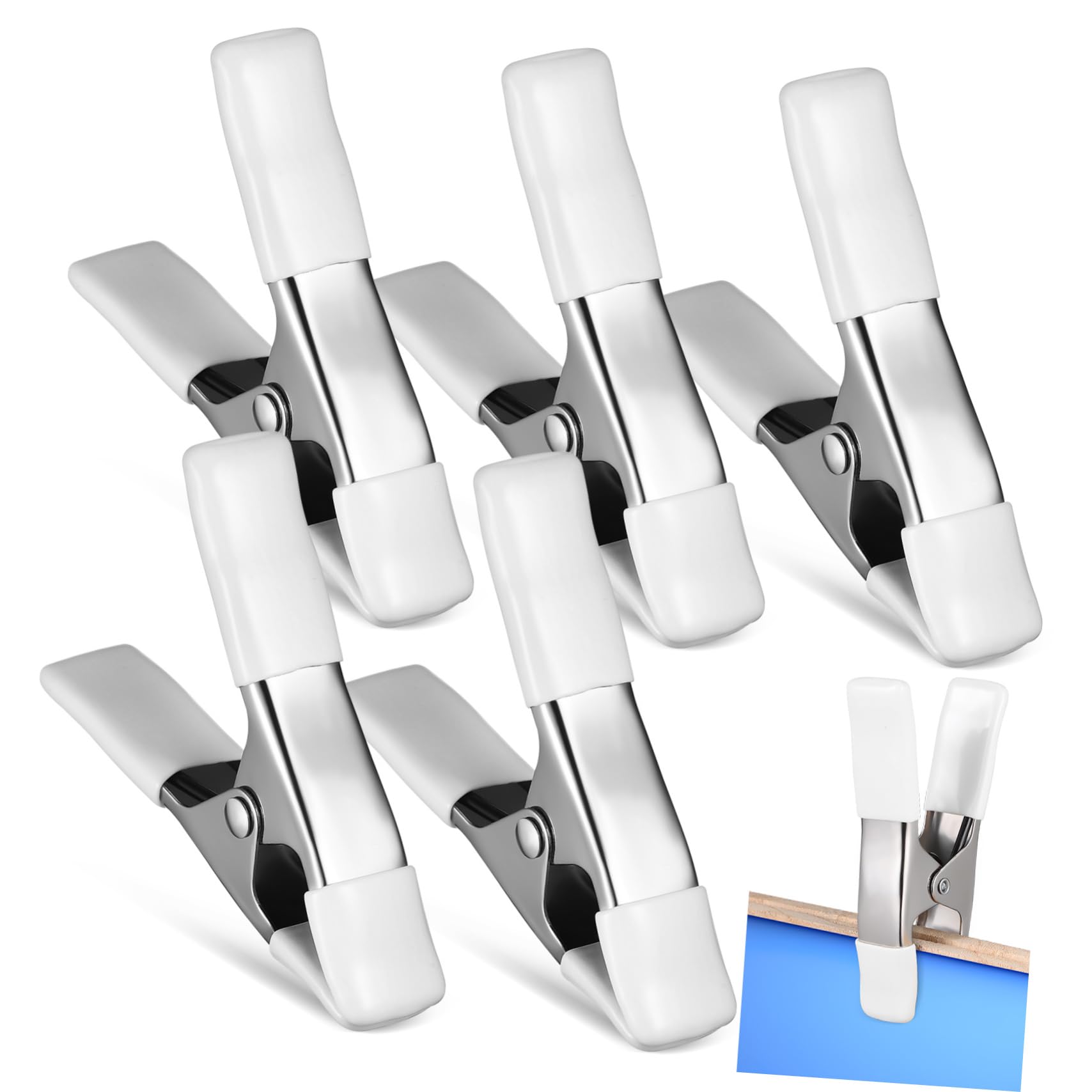 LIFKOME Strong Grip Heavy Duty Plastic Backdrop Clamps Spring Clips for Photography Backdrop Holder