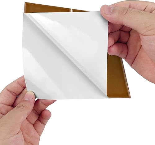 Miniatura 6 de Alwayspon Adhesivo de vinilo brillante de ladrillo de Provenza, autoadhesivo para azulejos de pared de transferencia de salpicaduras para cocina y