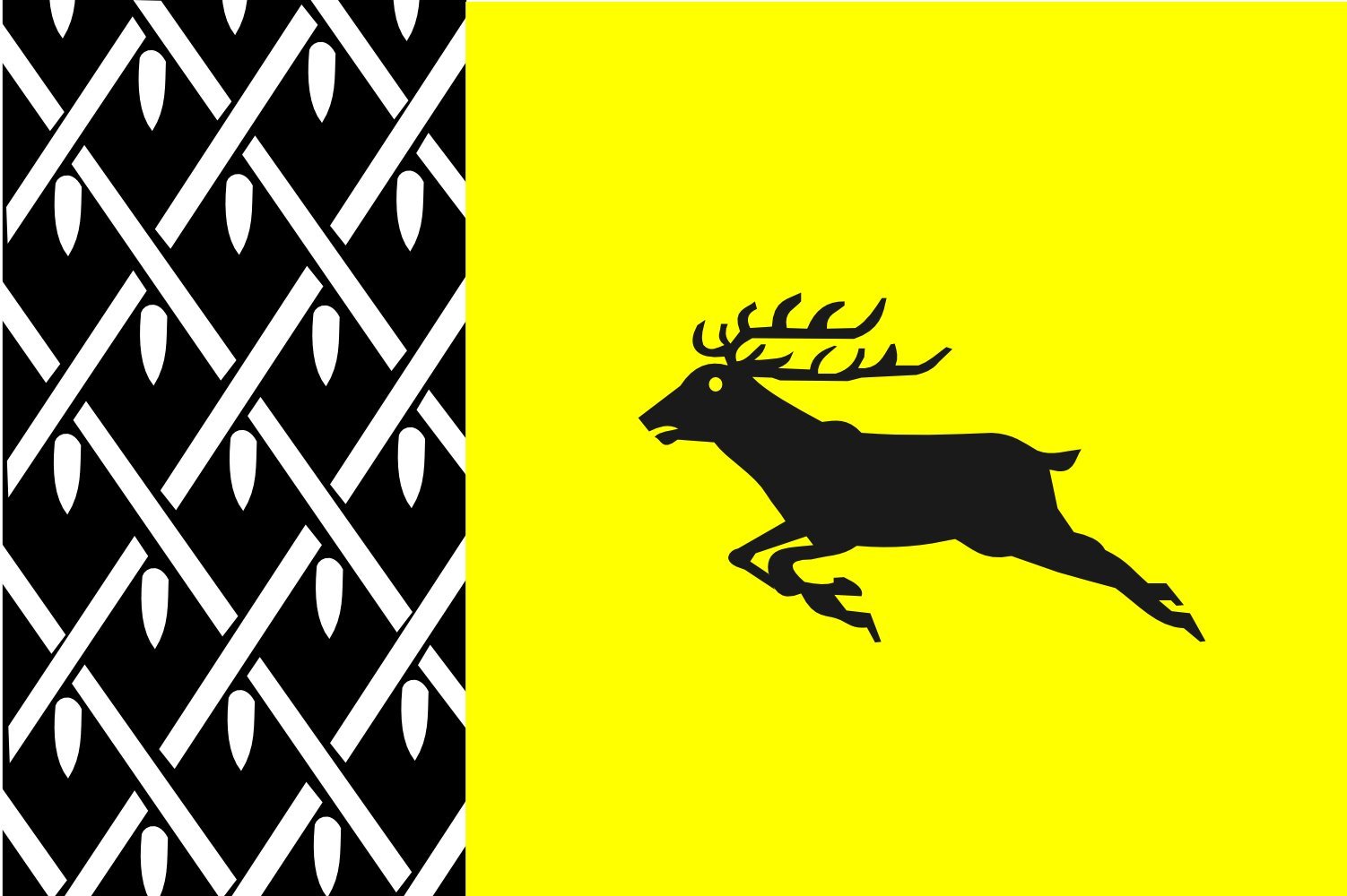 Drapeau Large Nunspeet pour décorer votre jardin et vos événements régionaux