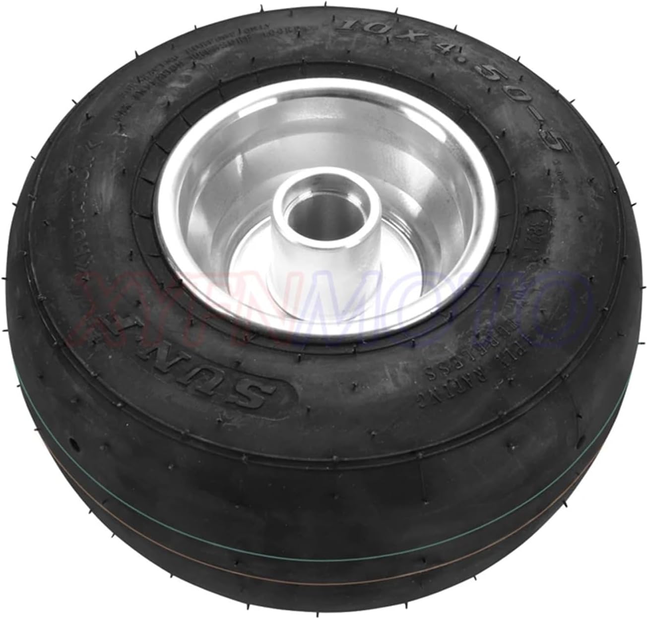 Go Kart Tire Front 10x4.50-5 Rear 11x7.10-5 For Drift Go Kart Vacuum Tire With Aluminum Rim(1pcs 10x4.50-5 left)
