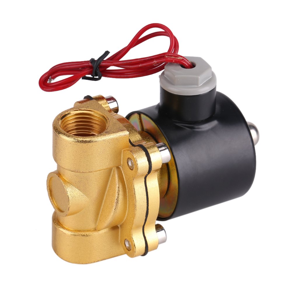 1/2 messing elektrische solenoïdeklep 24VAC lucht water NBR normaal