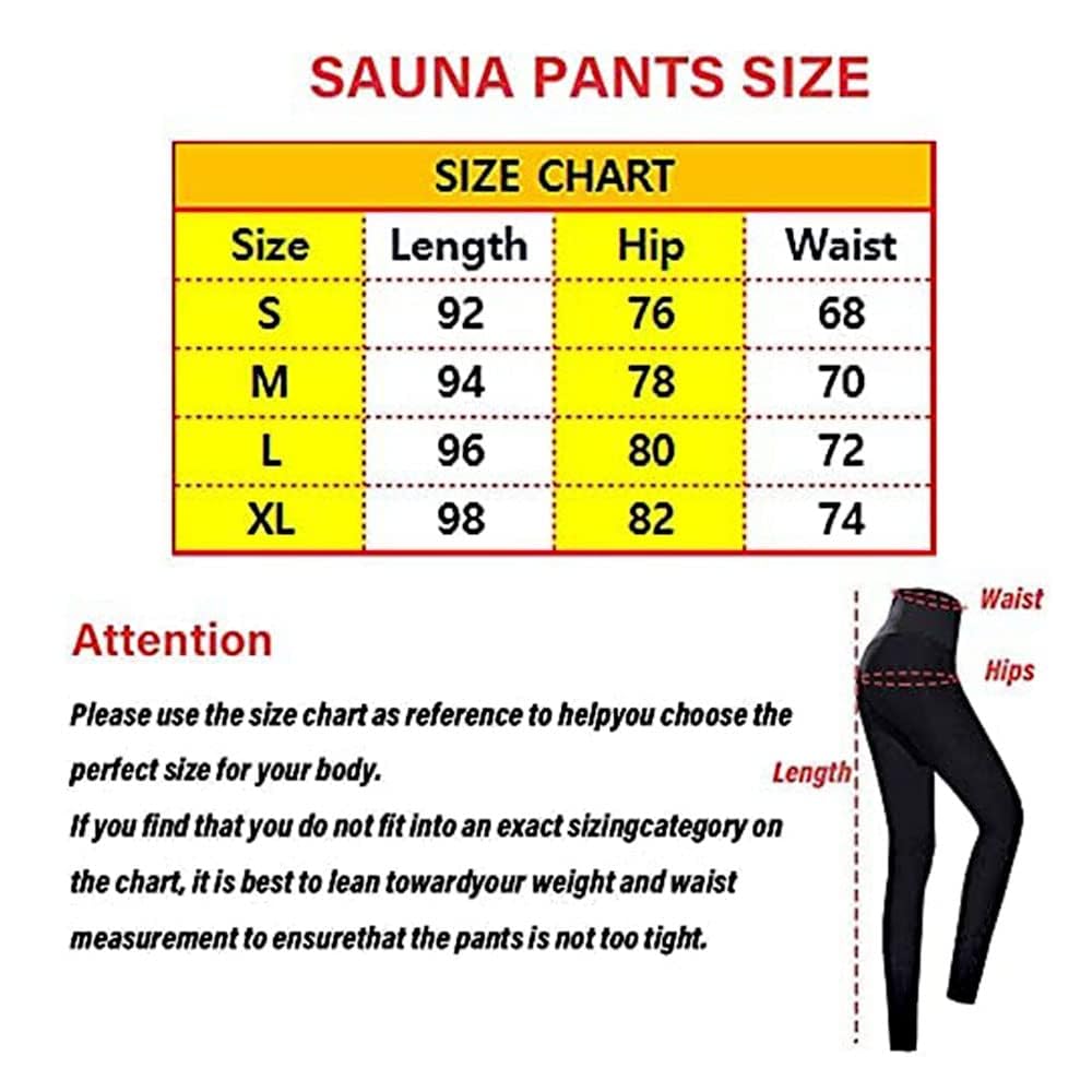 Leggings da Donna, Pantaloni Sauna Dimagranti,Leggings Anticellulite Donna Fitness,per Sport, Palestra, Yoga