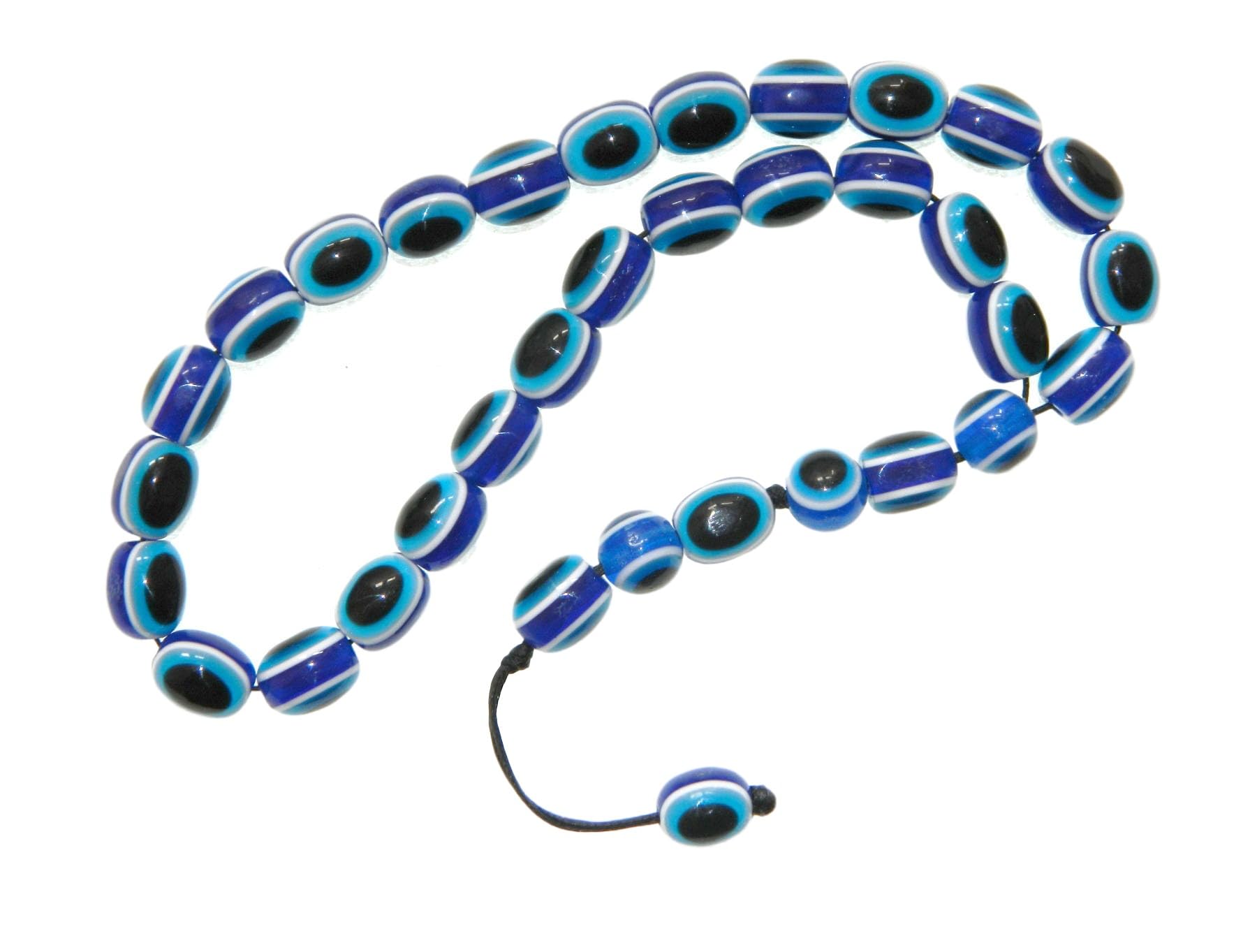 714 - Greek Style Loose Strung Prayer Beads Tasbih Polyester Lucky Evil Eye Handmade
