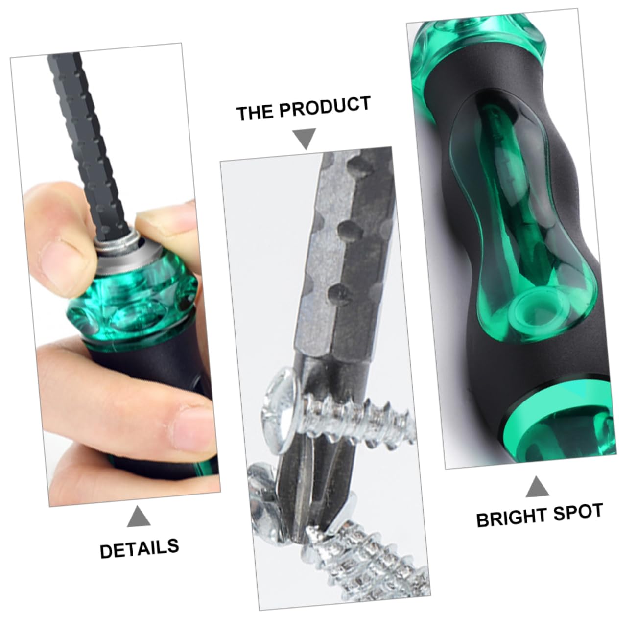 UKCOCO 8pezzi Cacciaviti Telescopici Cricchetto Cacciaviti Manuali Tre Funzioni Per Riparazioni Domestiche e Fai Da Te Include Manico Antiscivolo e Design Resistente