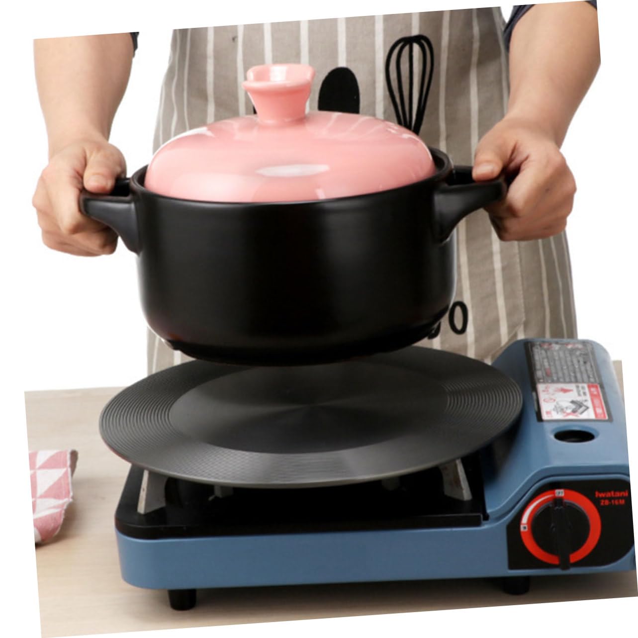 Piastra Diffusore di Calore Gas Spessa per Cucina Protezione Pentole e Distribuzione Uniforme Accessorio Versatile per Fuochi a Gas e Piani Cottura a Induzione