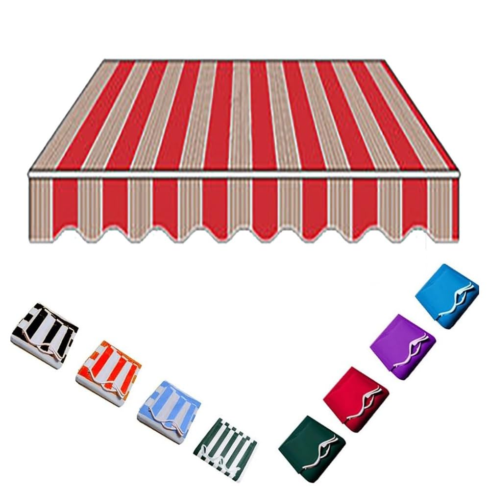 Auvent rétractable en polyester résistant pour abris solaires de marché