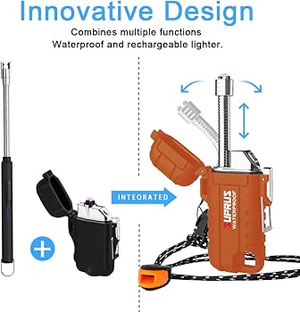 新品 未使用 リボンヒーターとエレクトロスライダー　セット Amazon.com: SUPRUS Waterproof Lighter Windproof Lighter Arc Plasma