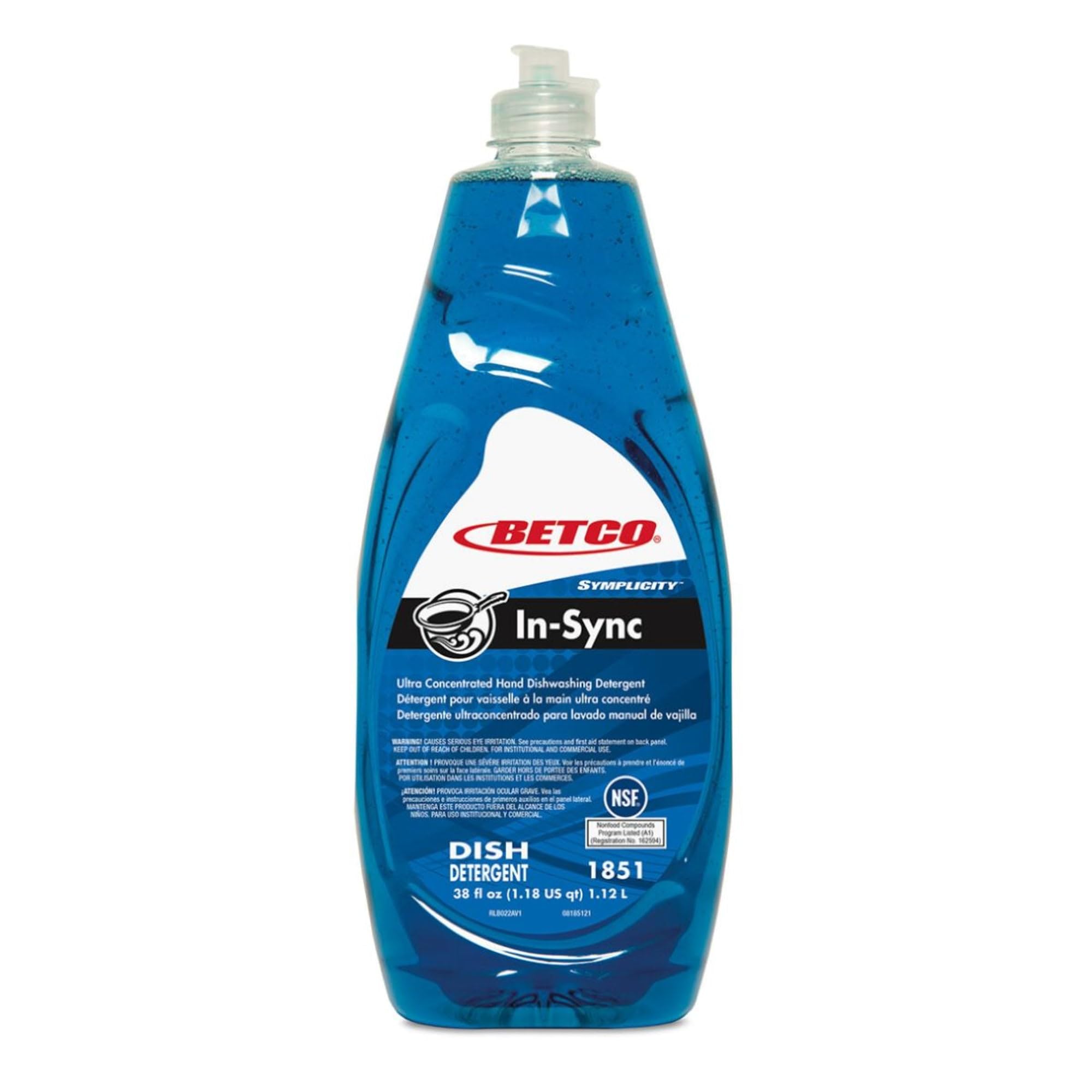 Betco InSync Super Concentrated Hand Dishwashing Detergent Fresh Scent 38 Oz
