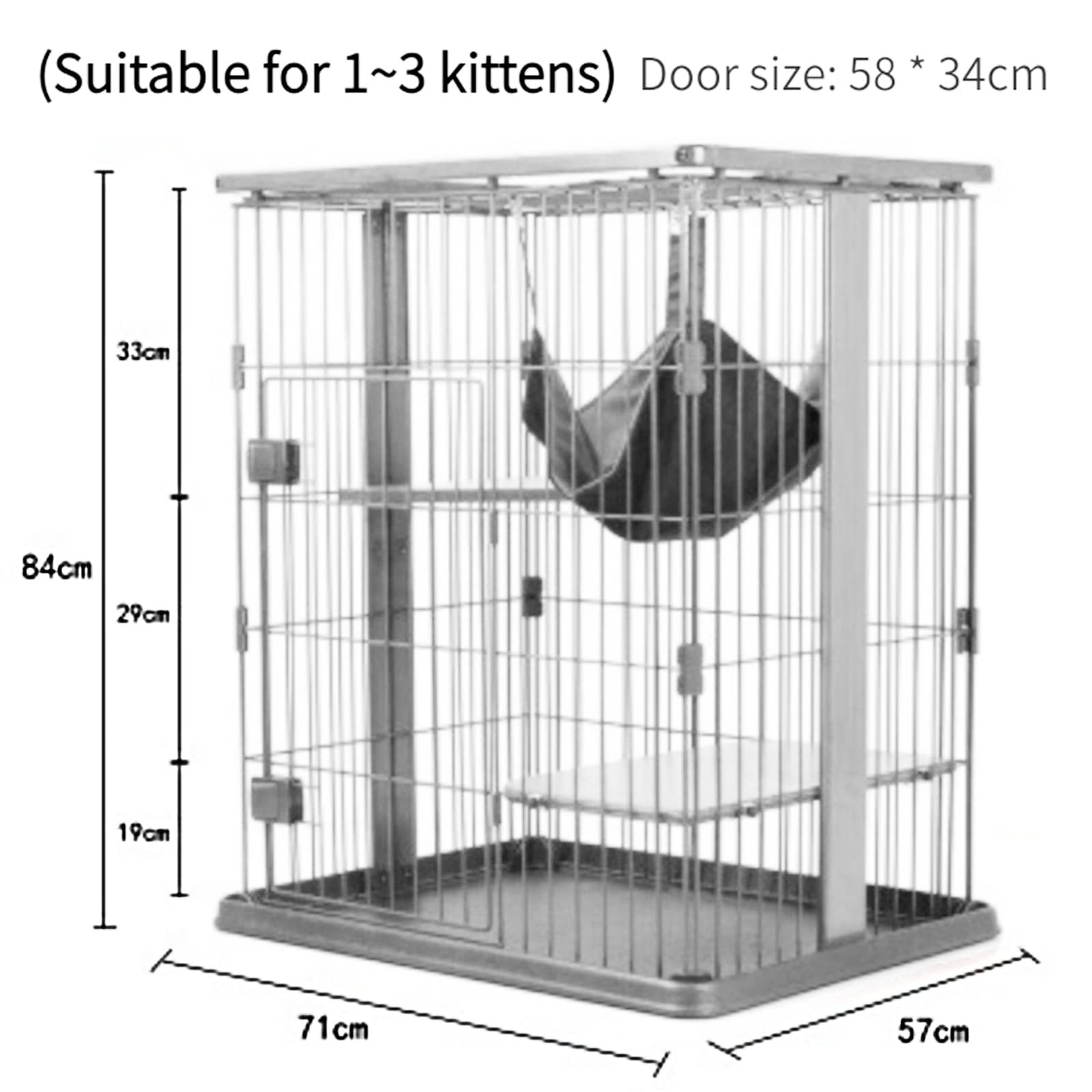 Amazon.co.jp: 猫 ケージ 3段 木製 キャットケージ 大型 多頭飼い 組立
