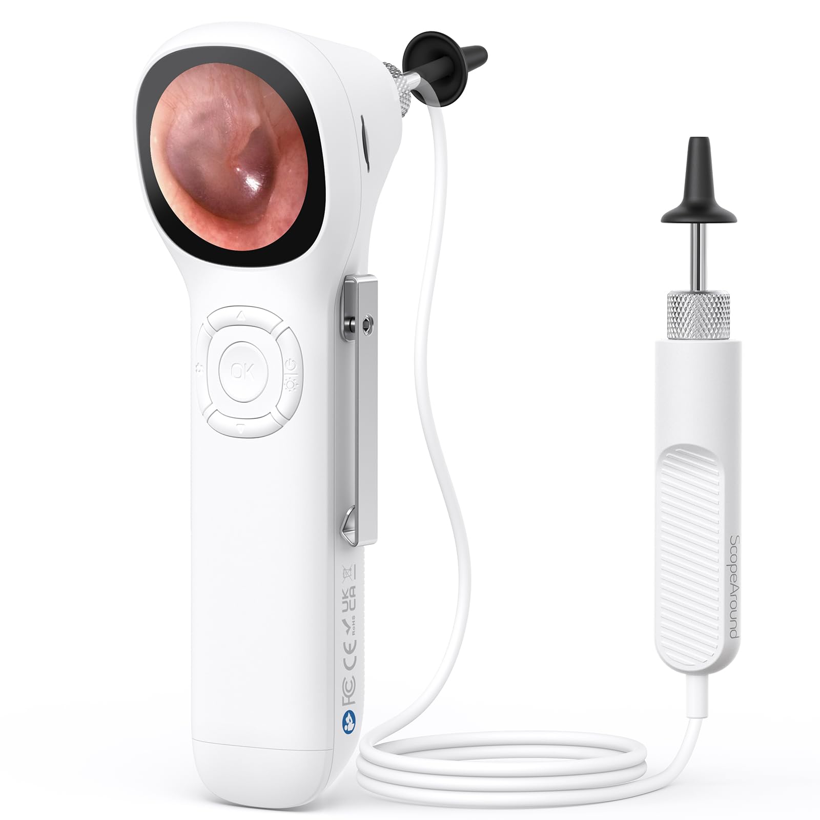 Otoscope with Light and HD Screen