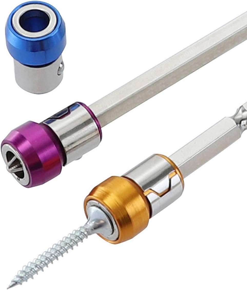 iplusmile 3pcs Screwdriver Bits Magnetic Ring 6.35mm Metal Strong Magnetizer Screw Useful Universal Durable Practical Anti Slip Bits Sleeve - Image 3