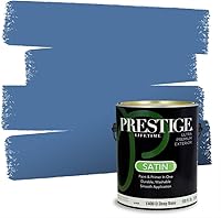 Vista 94 de Prestige Paints. - Base y pintura para exteriores en un solo galón, 1 galón. plano, comparable con Sherwin Williams Topsail.