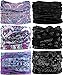 9PCS & 6PCS Multifunctional Stretchable Sport & Casual Headwear, Headband Scarf Bandanna Headwrap Mask Neckwarmer & More 12-in-1