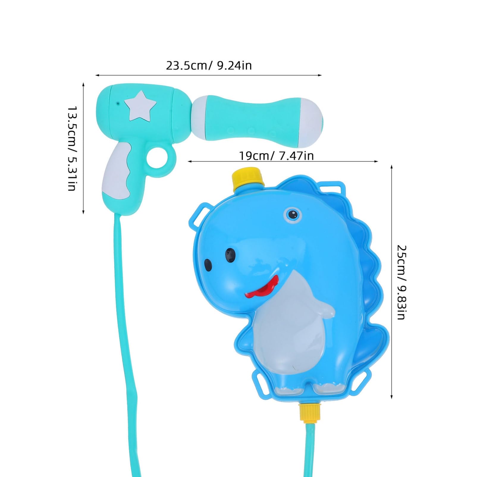 SUPVOX 1 Set Water Backpack Outdoor Backpack for Interactive Water Accessory Blue Plastic