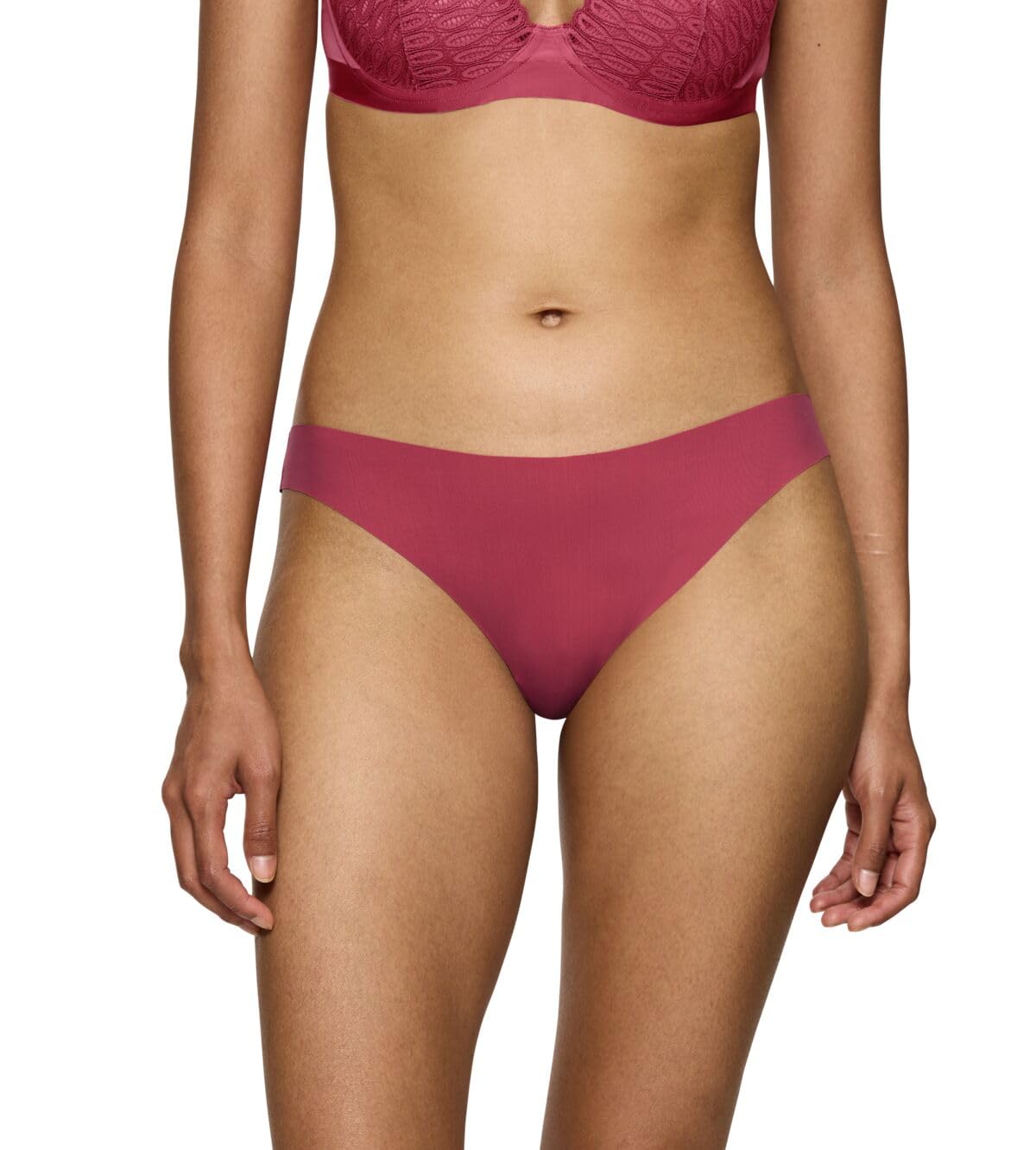 Triumph Womens Pretty Micro String Briefs, Strawberry Allure (Red), XS UK, Model 10222212