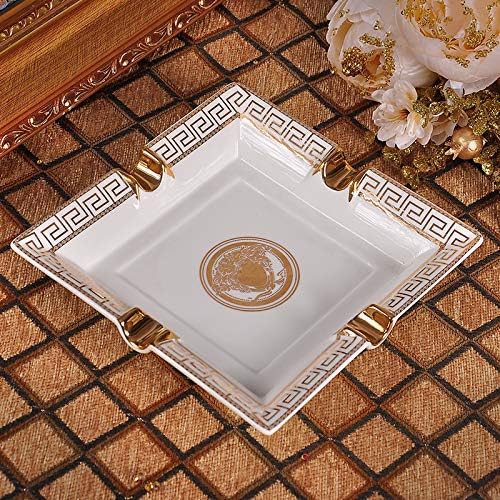 Ashtray European Ceramic Cigar Ashtray High-End Club American Retro Home Living Room Decoration Person Portrait Ashtray C
