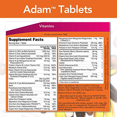 Now Foods Adam Men's Multiple Vitamin 120 Tabs #TOP1