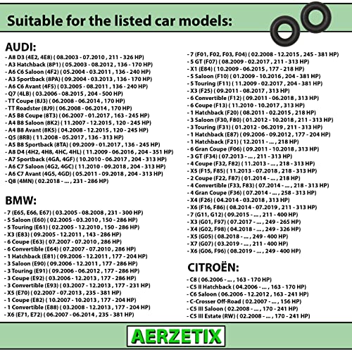 AERZETIX - C66312-2er-Satz Dichtringe, Einspritzdüsenhalter - kompatibel mit Audi, Vw, Seat, Skoda, Peugeot, Citroën, Renault, Kia, Mercedes-Benz, Porsche, Bmw OE-nummern 059130119