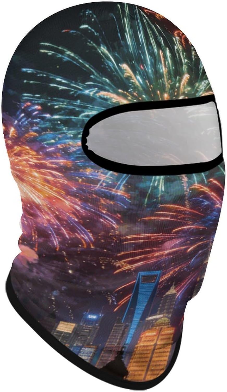 Balaclava Face Mask for Men Women Sun Protection Full Face Cover | Breathable Colored Fireworks Full Face Mask Windproof Ski Mask Motorcycle Helmet Lining for Outdoor Sport Cycling