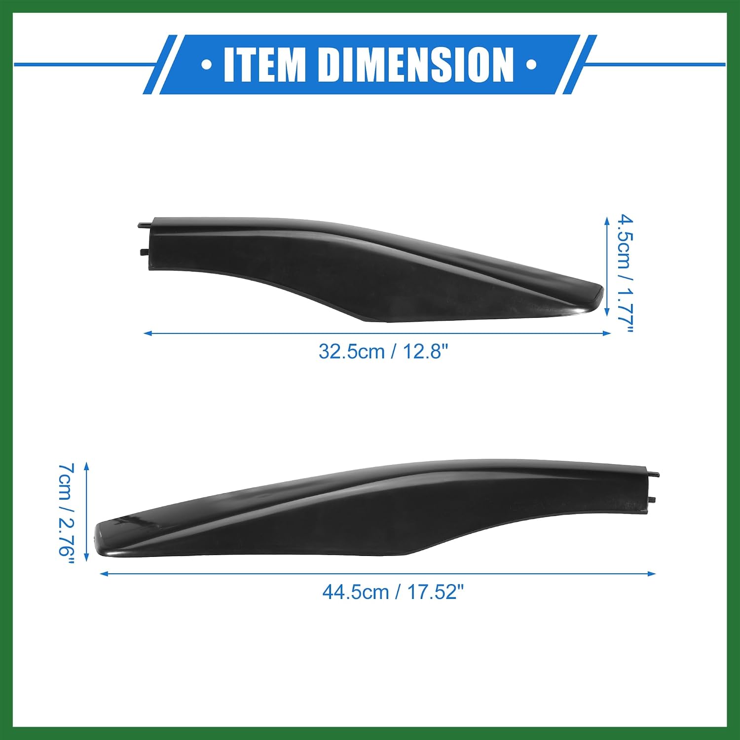 Motoforti 4pcs Car Roof Rack Side Rails End Cover Cap Compatible for Lexus RX350 RX400h RX330 2003-2009, Durable Plastic Black Cargo Rack Legs Protection Long-Lasting