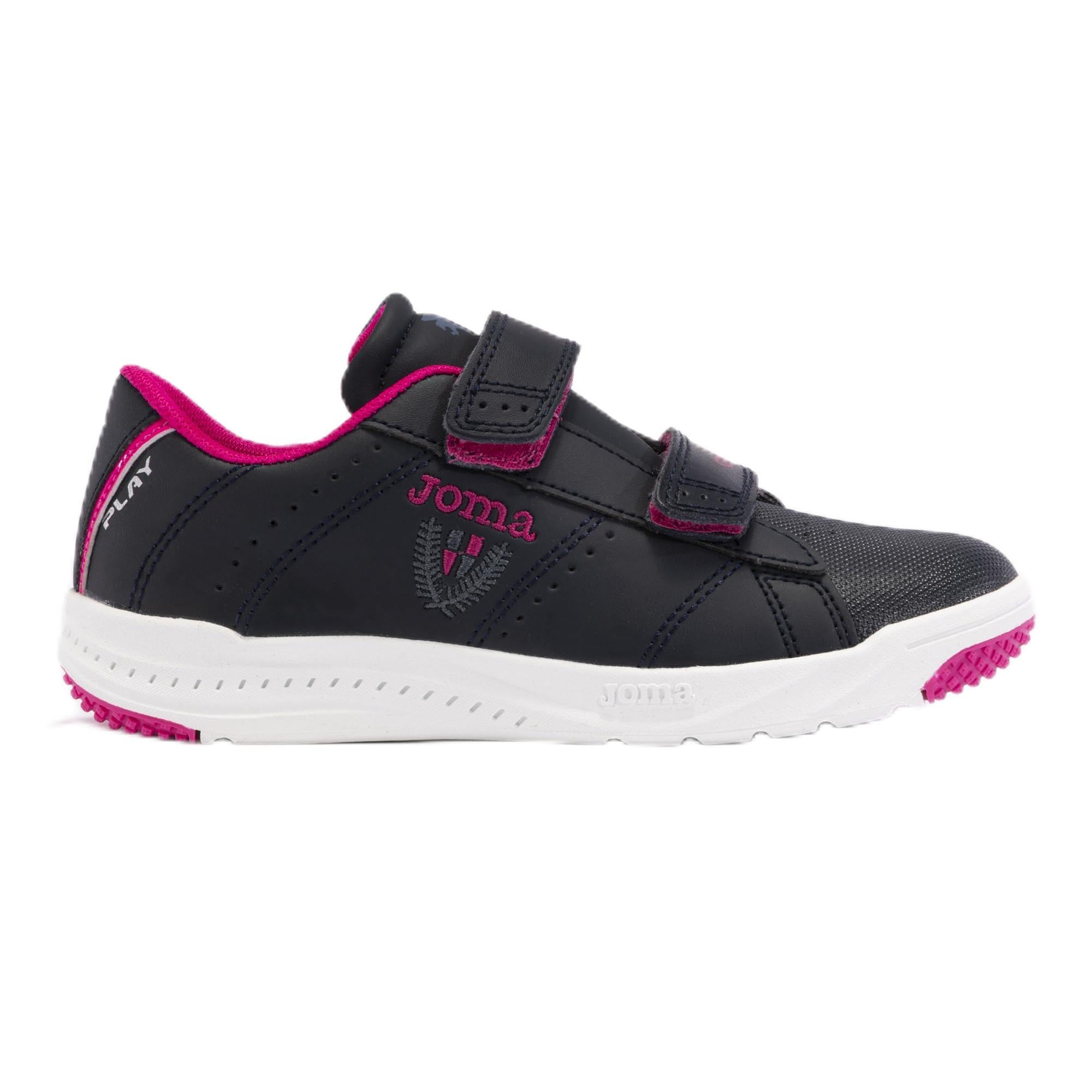 Joma Play jr Serie, Sneaker, 35 EU, Marineblau Fuchsia, 35 EU