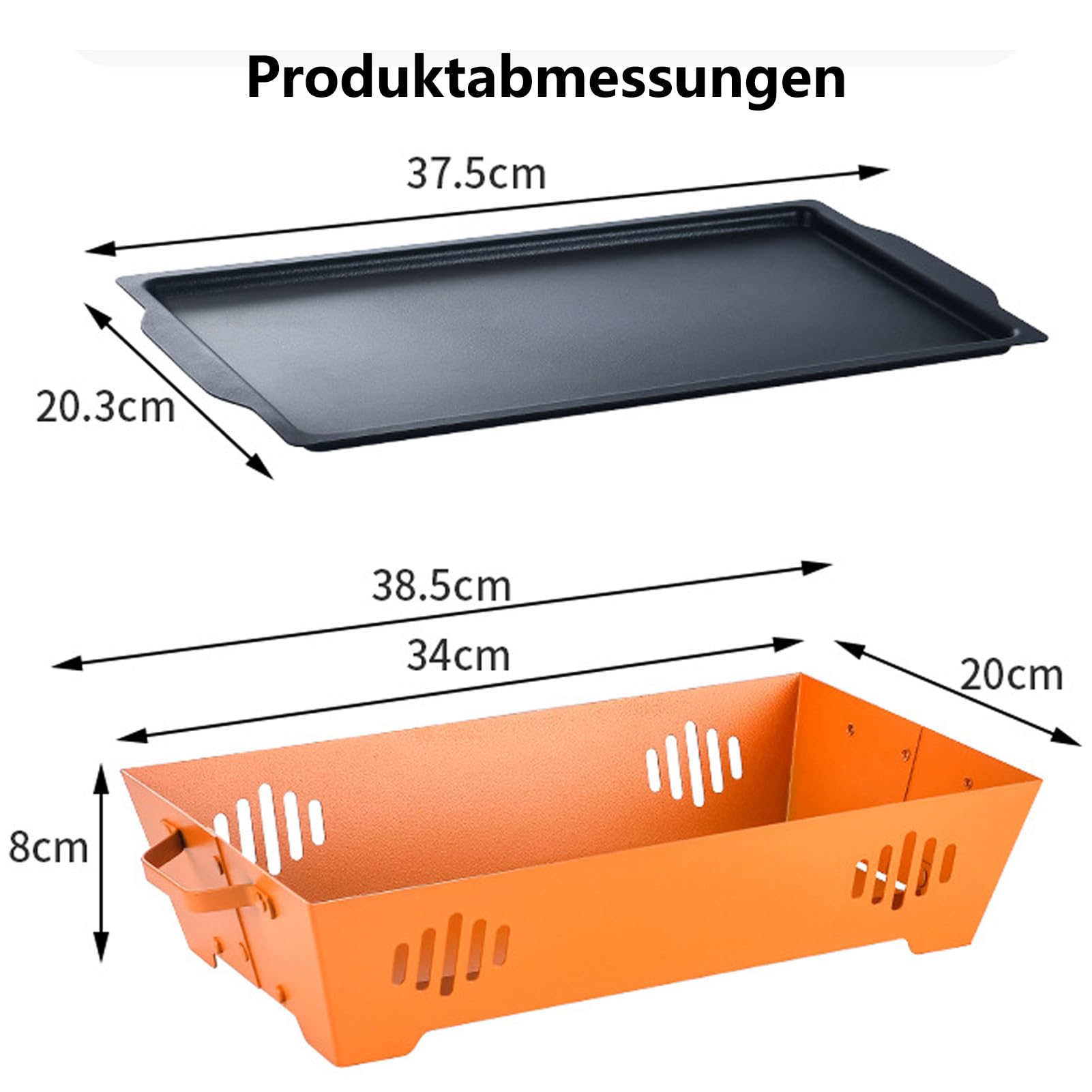 Warmhalteplatte Grillgut, Aluminiumlegierung Grill Warmhalteplatte mit Antihaftbeschichtung Speisenwärmer, Grillgut Warmhalten für Buffet und Camping Grill (Holzkohle-Rot)