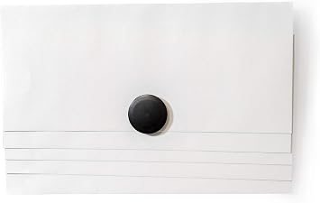 High Powered Magnets for Glass Dry-Erase Boards, Set of 5 Black