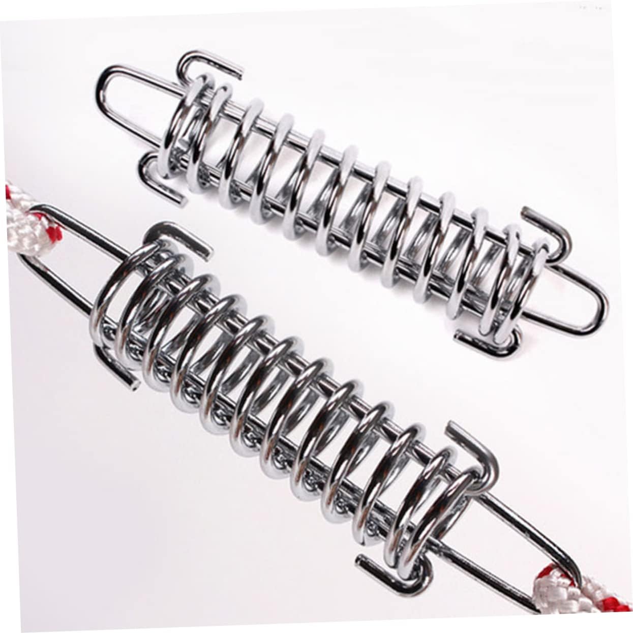 GANAZONO 5Pcs High Strength Steel Rope Buckle for Tent Wind Spring Durable Tent Wind Rope Buckle for Outdoor Camping Resistant High Elasticity Spring Hook Tensioner