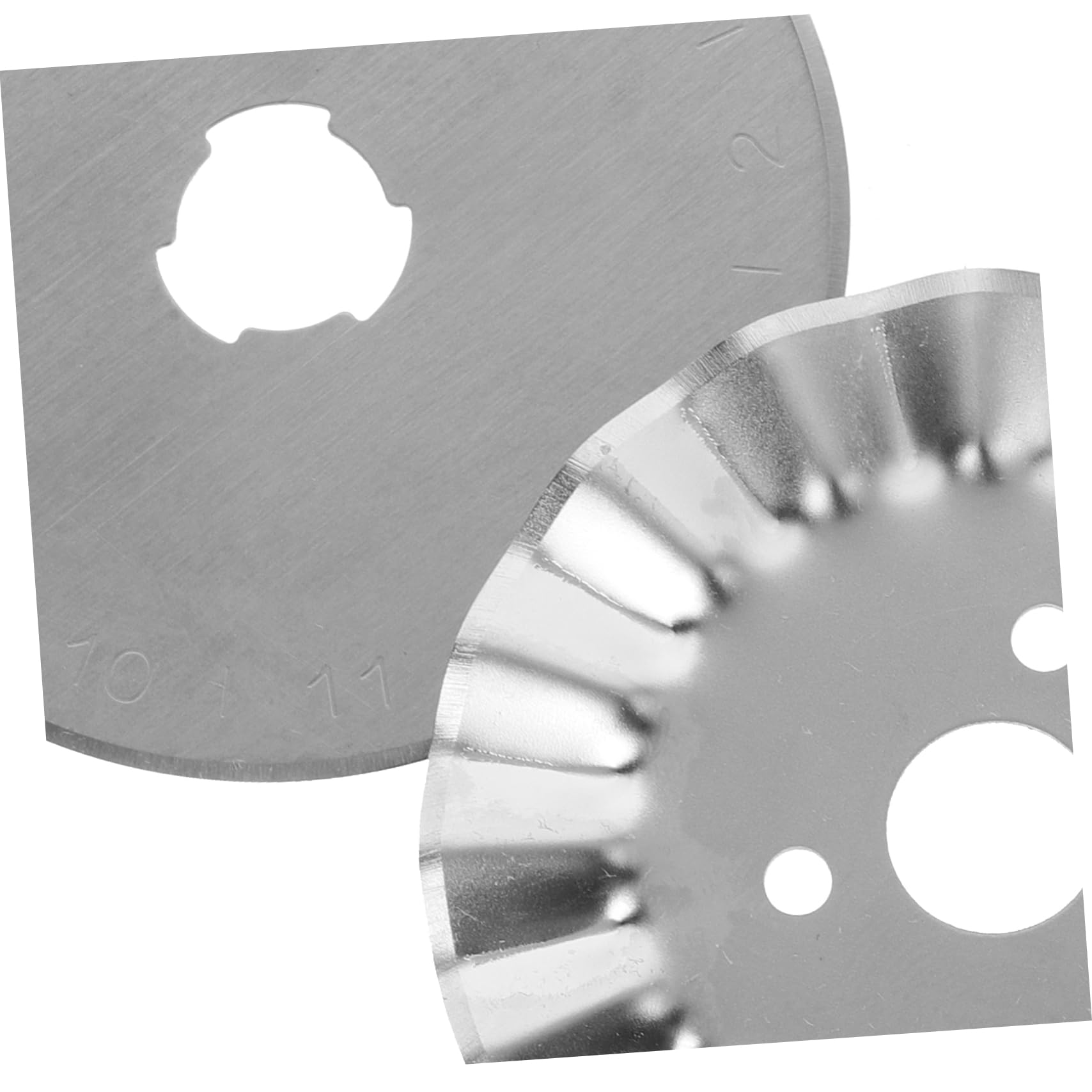 ARTIBETTER 5 Sätze Quilt-rotationsmesser Teil Multi Runden Streugut Ersatzrotorblätter Rotationsschneidklingen Für Stoffe Nähklingen Rostfreier Stahl Silver 6 Stück * 5