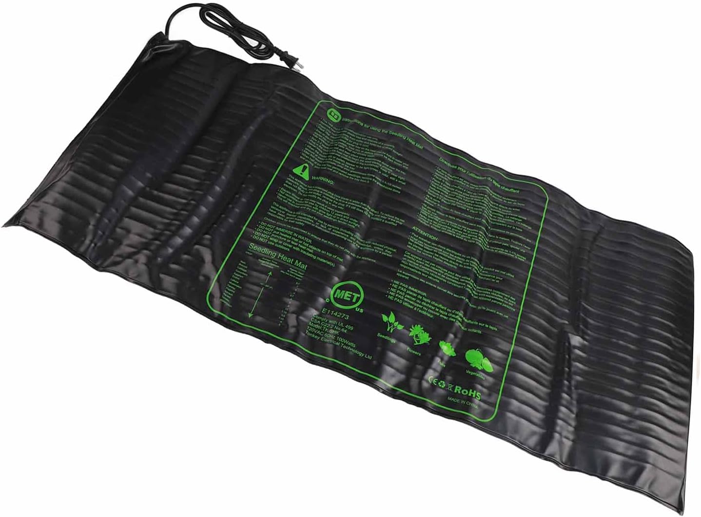 Seedling Heating Mat Professional Plant Seed Germination Pad Garden Supplies (US Plug 100‑120V)