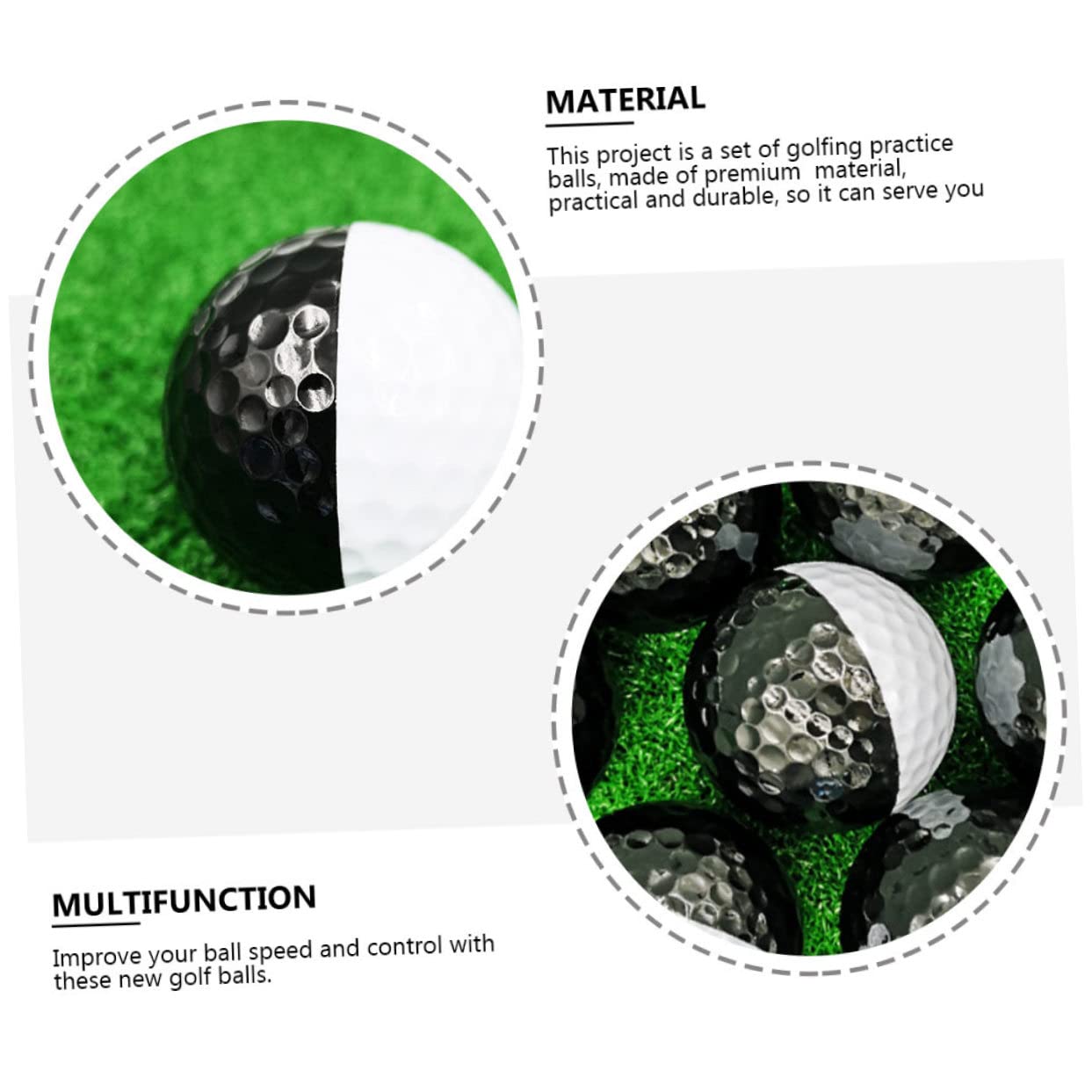 INOOMP 3 Set Di Golf Per Lallenamento La Mira E Lallenamento Per I Golfisti Accessori Di Allenamento Pratici E Convenienti 2 Pezzi * 3