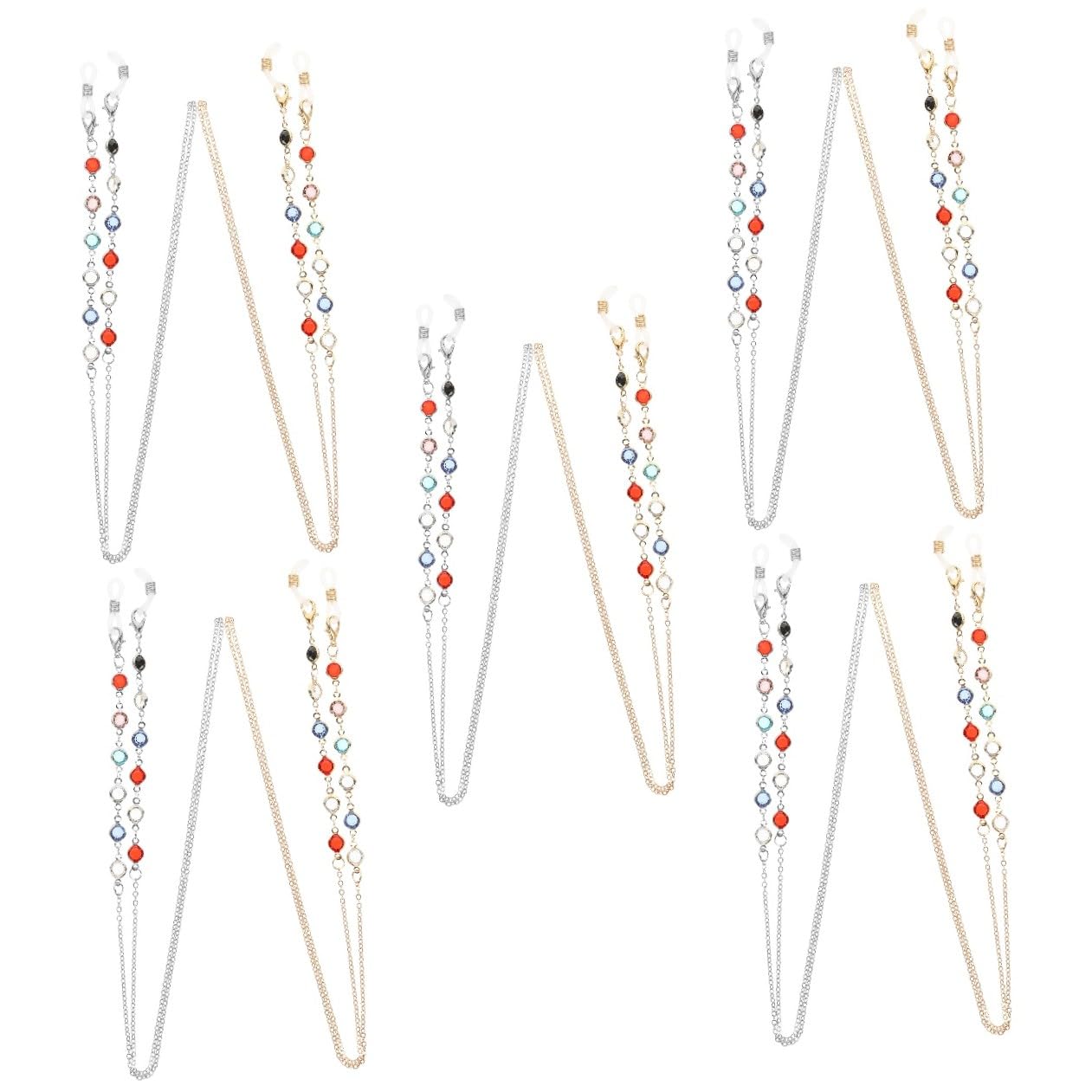 BESTYASH Catena Di Occhiali Custodia Per Gli Occhiali Moda Accessori Incantesimi Portaocchiali Porta Occhiali Intorno Al Collo Catena Di Dell'occhio Gel Di Silice