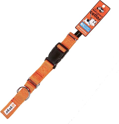Vista 102 de GoGo Pet Products GoGo - Collar de perro Martingala de 3/8 pulgadas, talla XS, color naranja