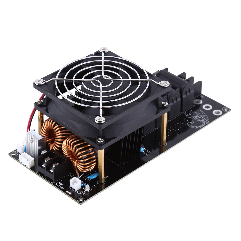 Module Chauffant à Induction DC 12V-36V 1000W Driver ZVS Bobine Flyback avec Ventilateur Tube de Cuivre