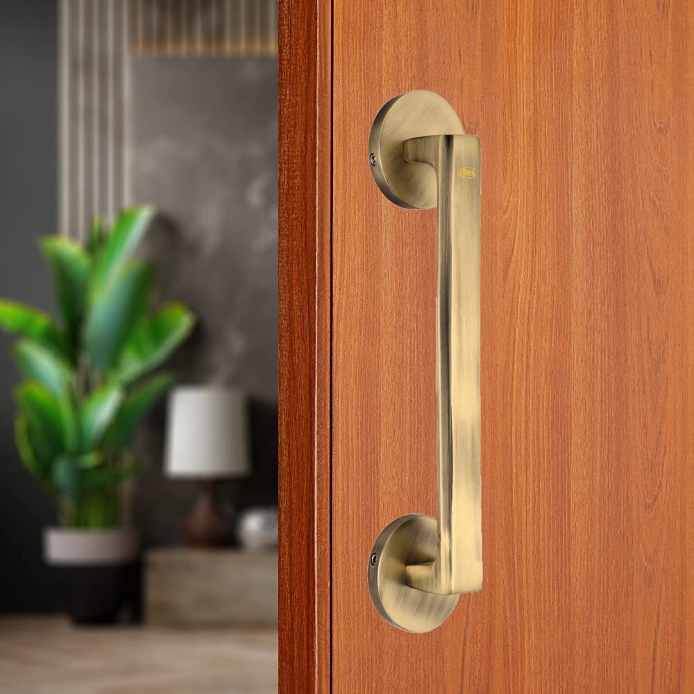 Chitra Altis Series Brass Main Door Pull Handle Pack of 1 (Antique Brass Matt, 8 Inch)