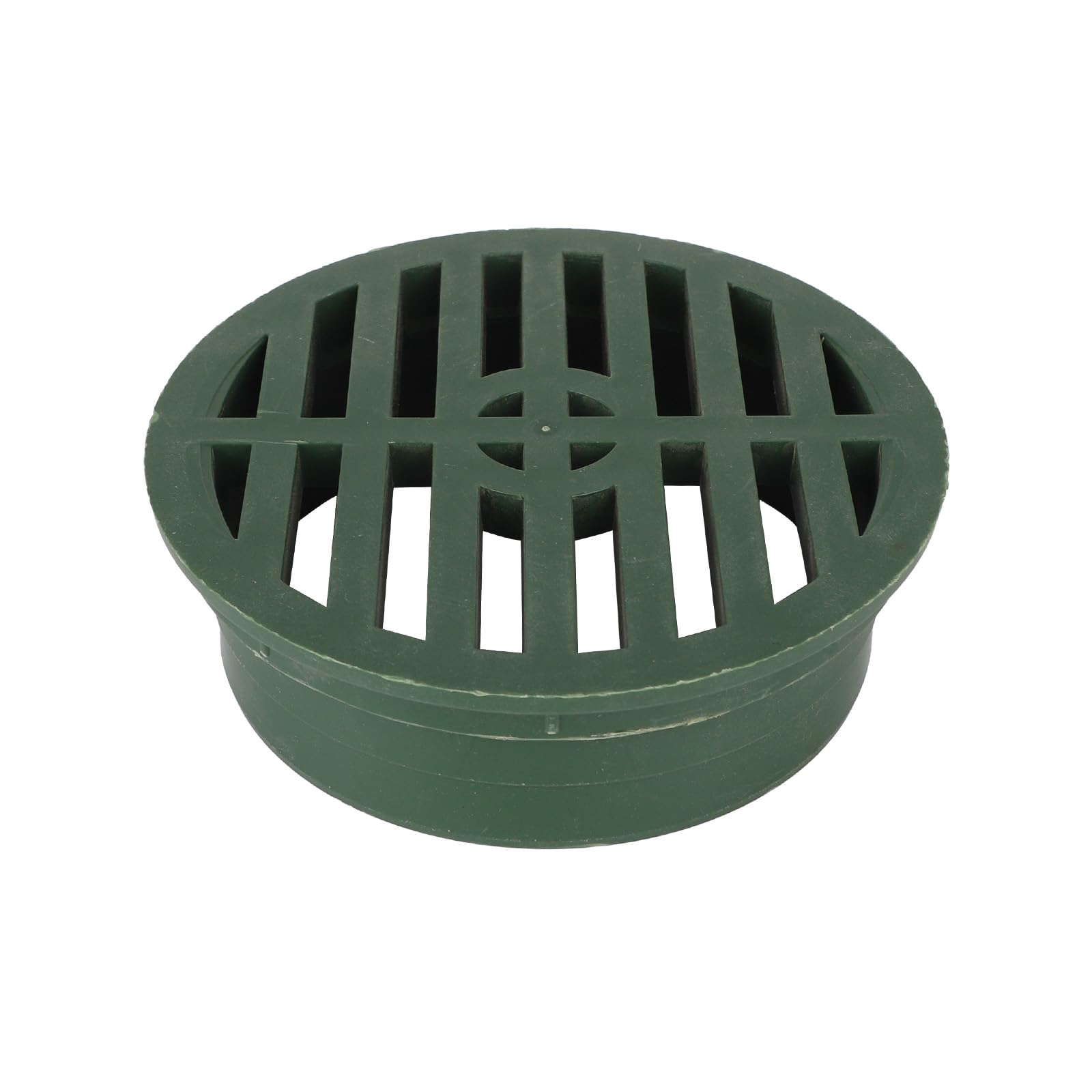 4 Inch Round Drainage Grate Cover, Durable Round Outdoor Drainage Grill Cover 4 Inch Drain Grate Replacement Easy Installation for Yard Lawn Garden Patio (Green)