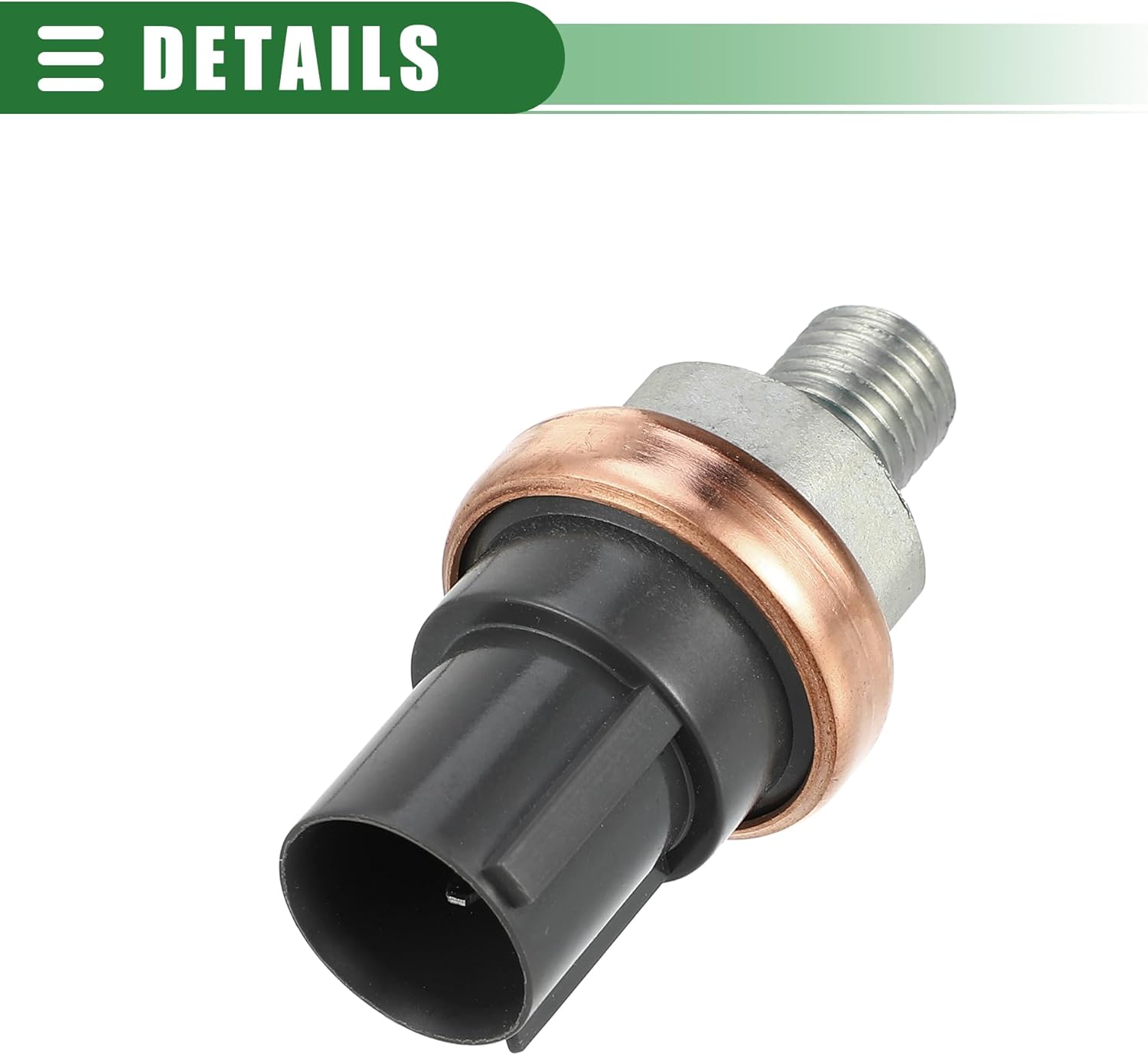 Motoforti Engine Oil Pressure Sensor, Fuel Oil Pressure Sensor Switch Sending Unit, for Honda CR-V 2002-2011, Metal, No.56490PNA003, Silver Tone