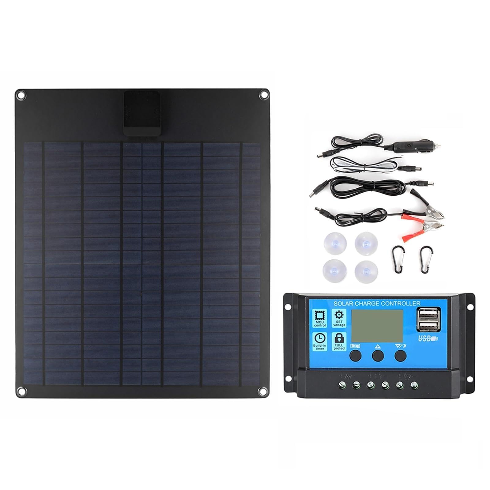 Panneau solaire portable 300W HUIOP avec contrôleur 40A et double port USB