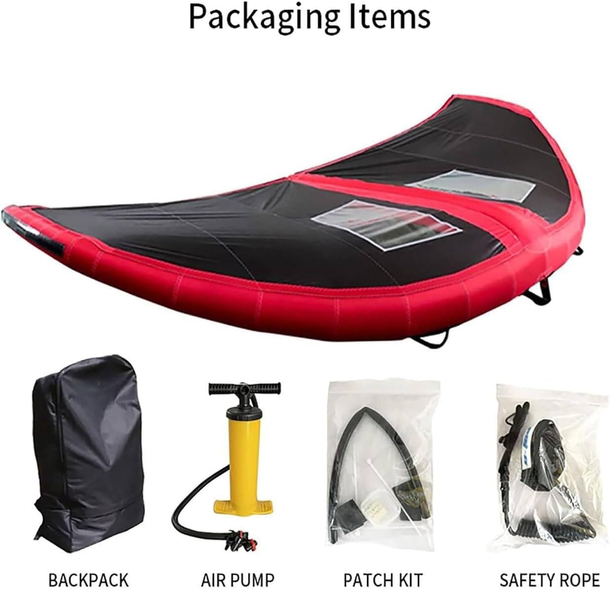 Inflatable Hydrofoil Board,Handheld Surf Sail,Inflatable Surfing Wing,Kitesurfing Wing Windsurfing with Window,for Water Sports Kiteboard Surf 5m³