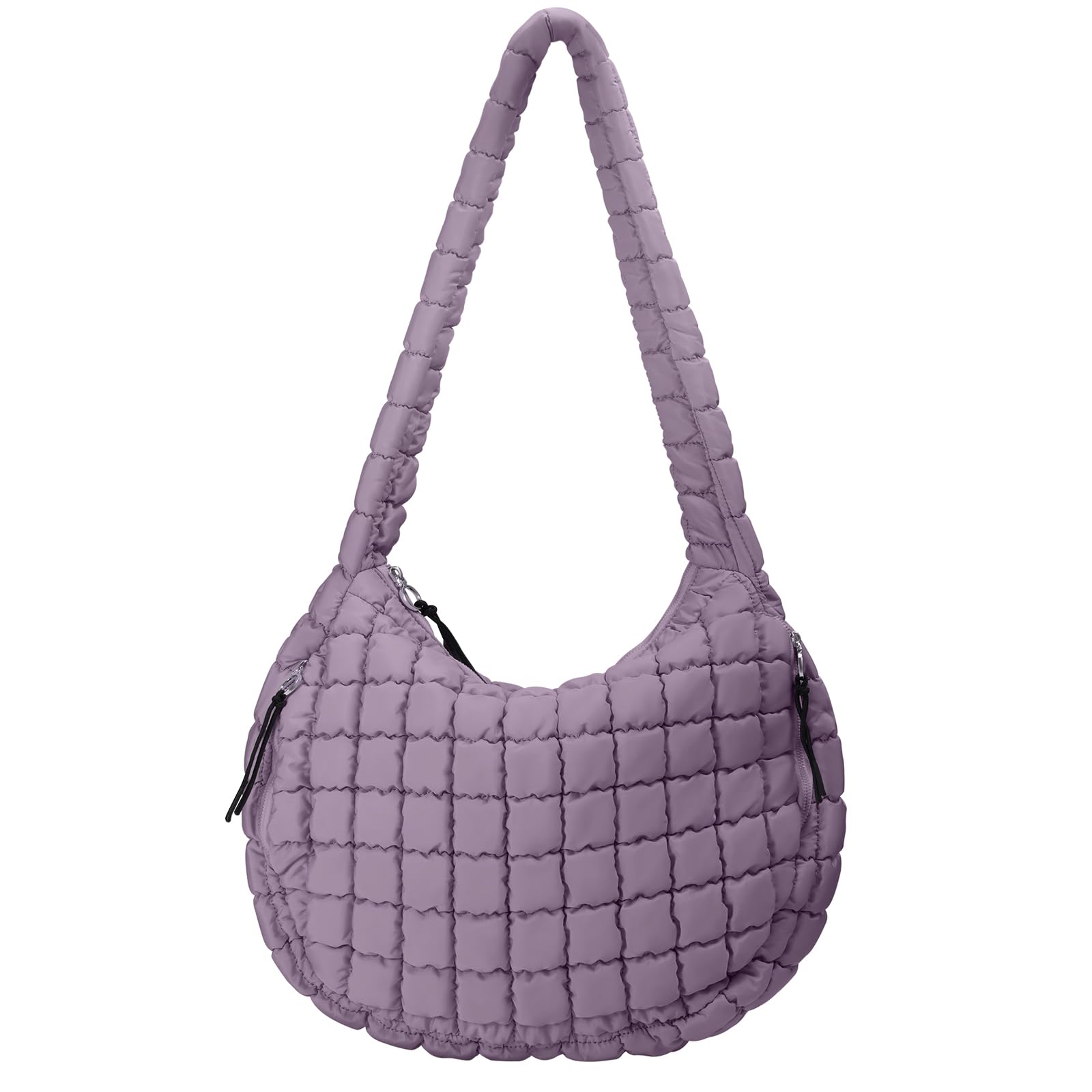 Puffer Tote Bag for Women Large Quilted Tote Bag Quilted Carryall Bag Soft Puffy Crossbody Bag Hobo Handbags
