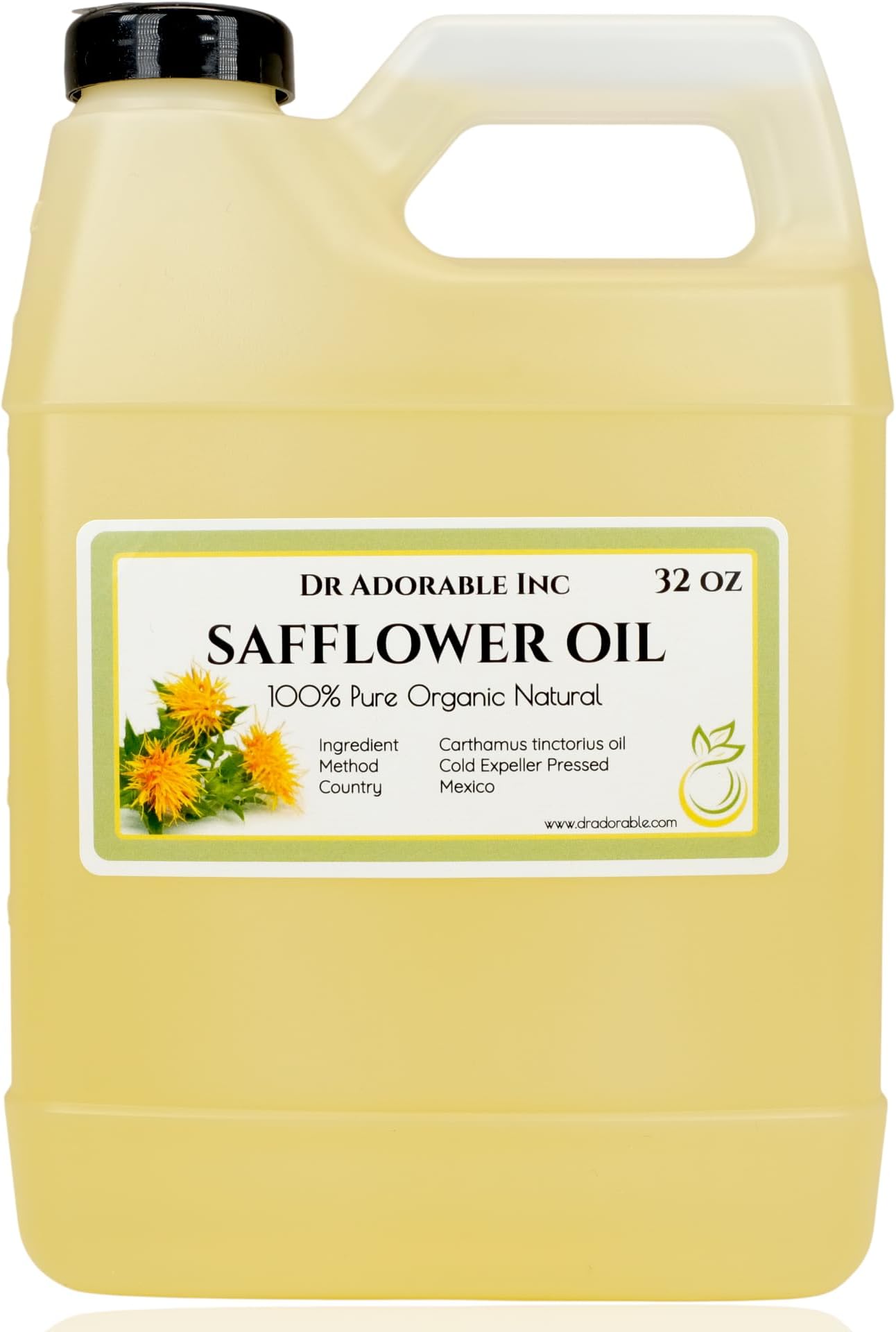 Premium Safflower Oil High Oleic Organic 100% Pure 32 Oz