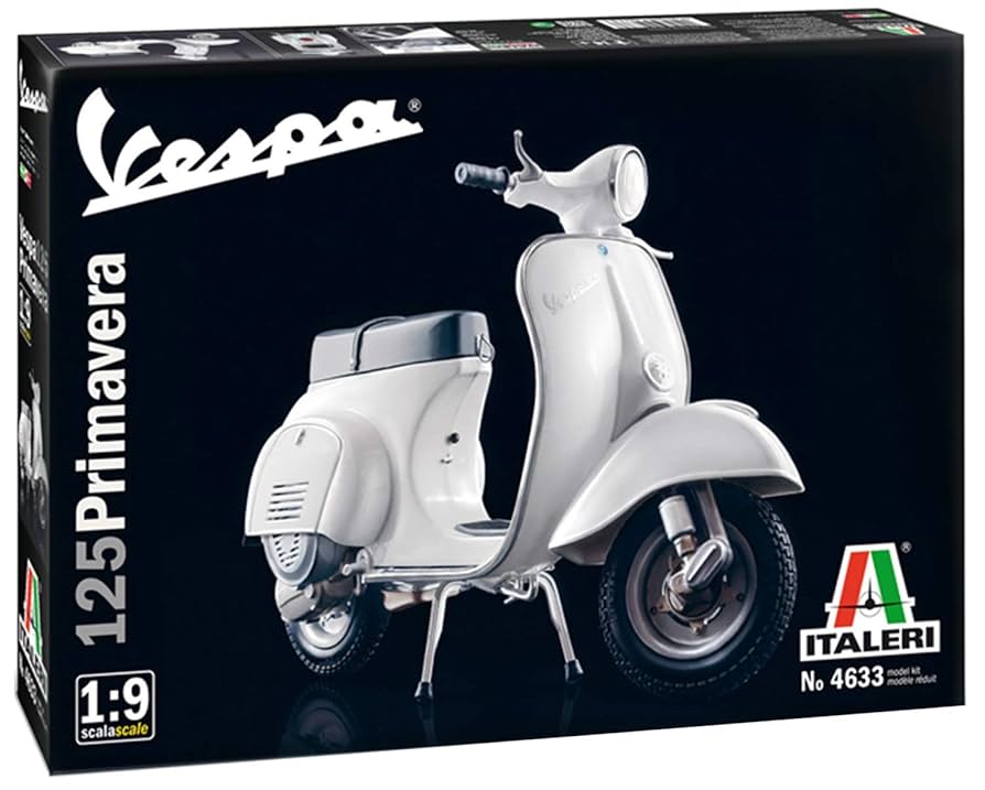 ITALERI Vespa 125 Primavera 1:9 完成品 ベスパ Amazon | イタレリ 1/9 ベスパ 125 プリマベーラ (ビンテージ